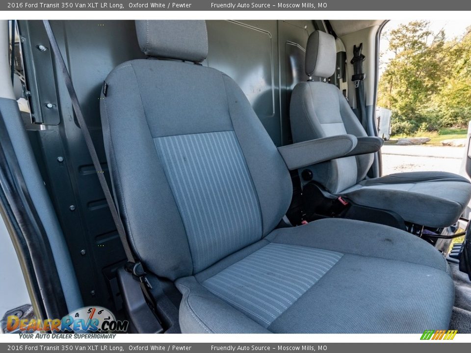 2016 Ford Transit 350 Van XLT LR Long Oxford White / Pewter Photo #31