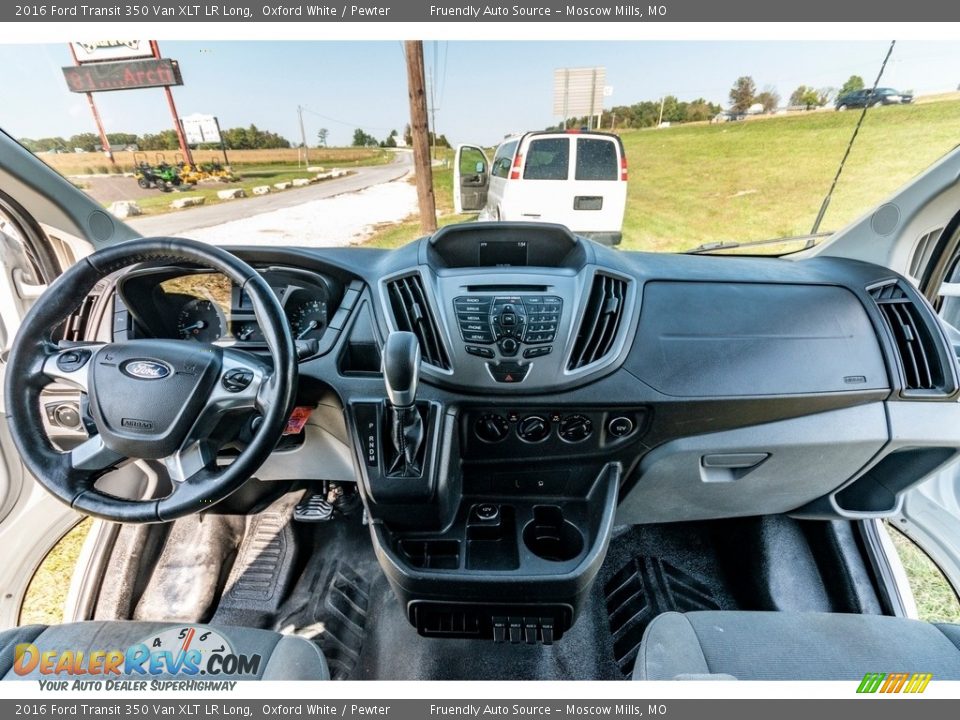 2016 Ford Transit 350 Van XLT LR Long Oxford White / Pewter Photo #32