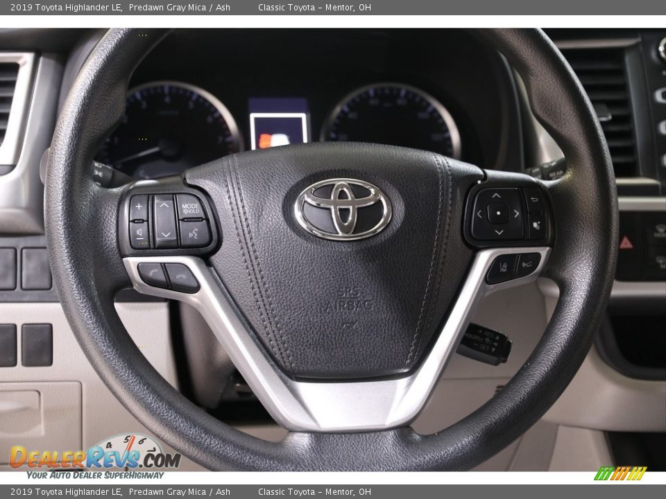 2019 Toyota Highlander LE Predawn Gray Mica / Ash Photo #7