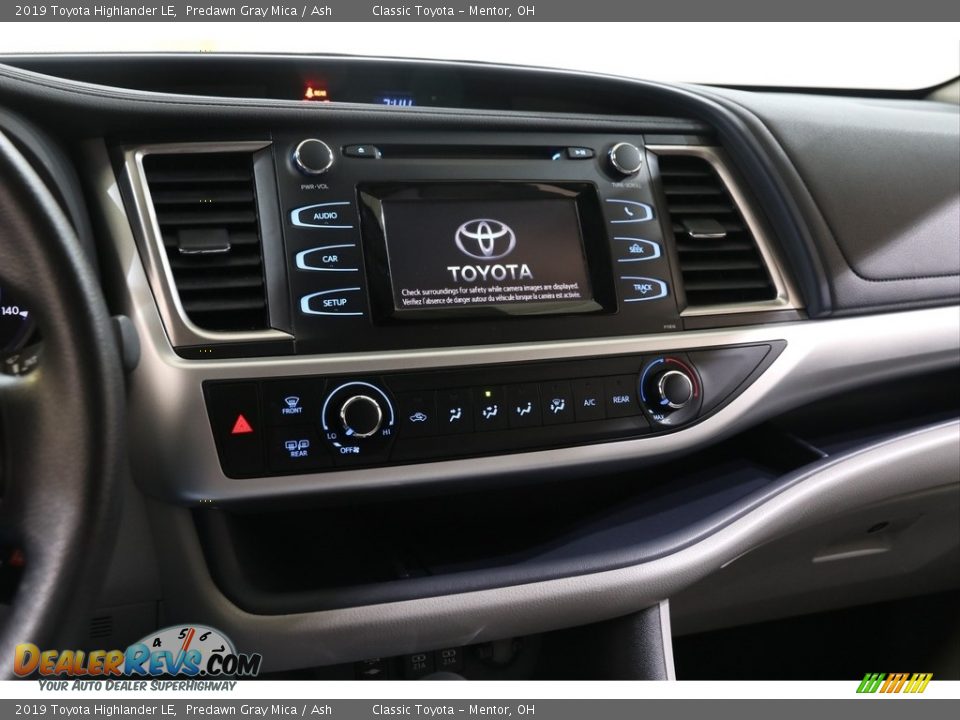 2019 Toyota Highlander LE Predawn Gray Mica / Ash Photo #9