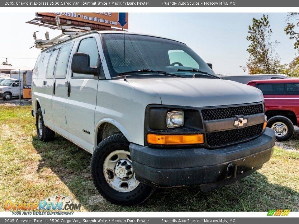 2005 Chevrolet Express 3500 Cargo Van Summit White / Medium Dark Pewter Photo #1