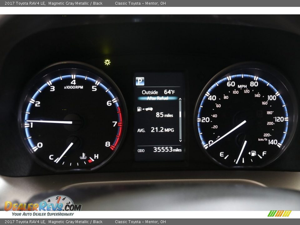 2017 Toyota RAV4 LE Magnetic Gray Metallic / Black Photo #8