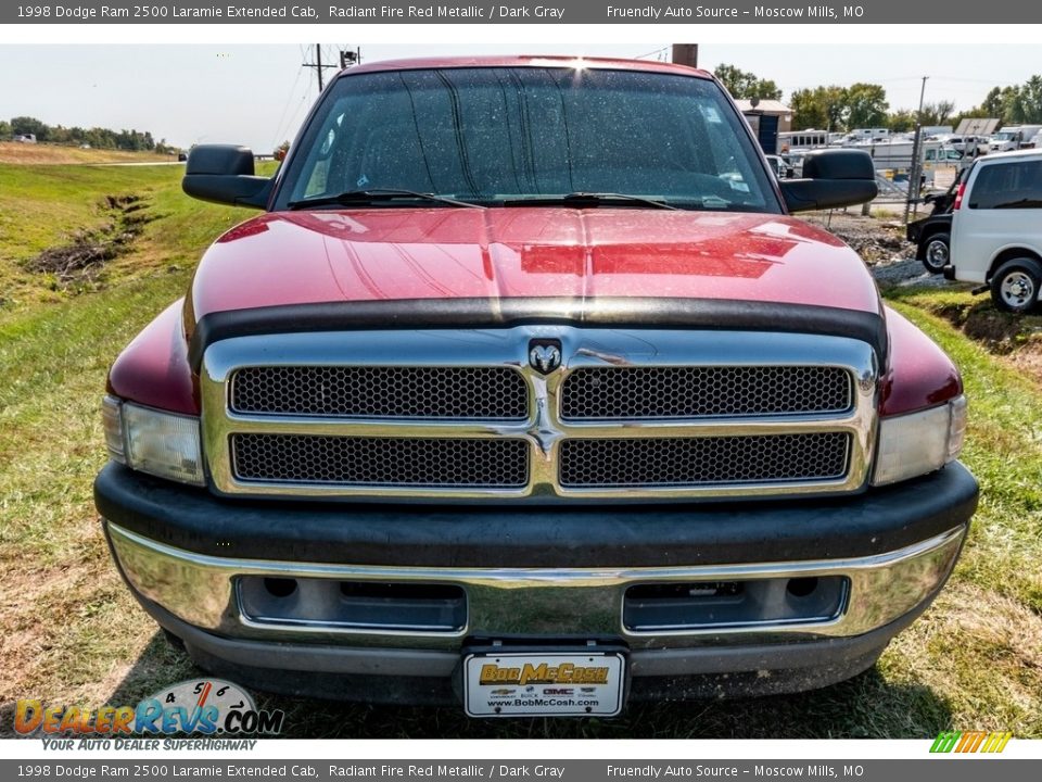 1998 Dodge Ram 2500 Laramie Extended Cab Radiant Fire Red Metallic / Dark Gray Photo #9