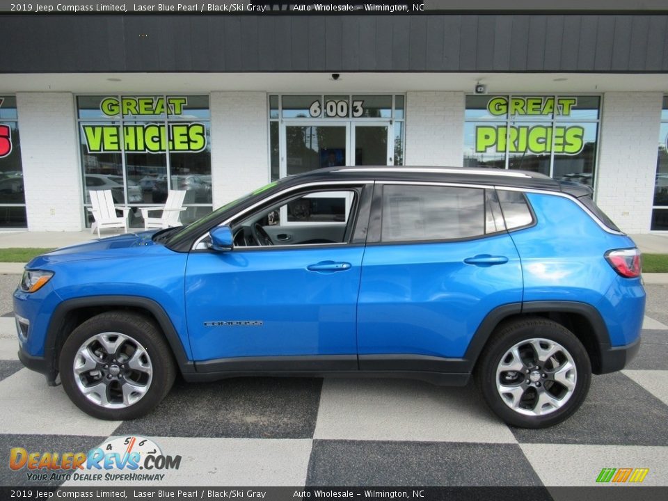 2019 Jeep Compass Limited Laser Blue Pearl / Black/Ski Gray Photo #1