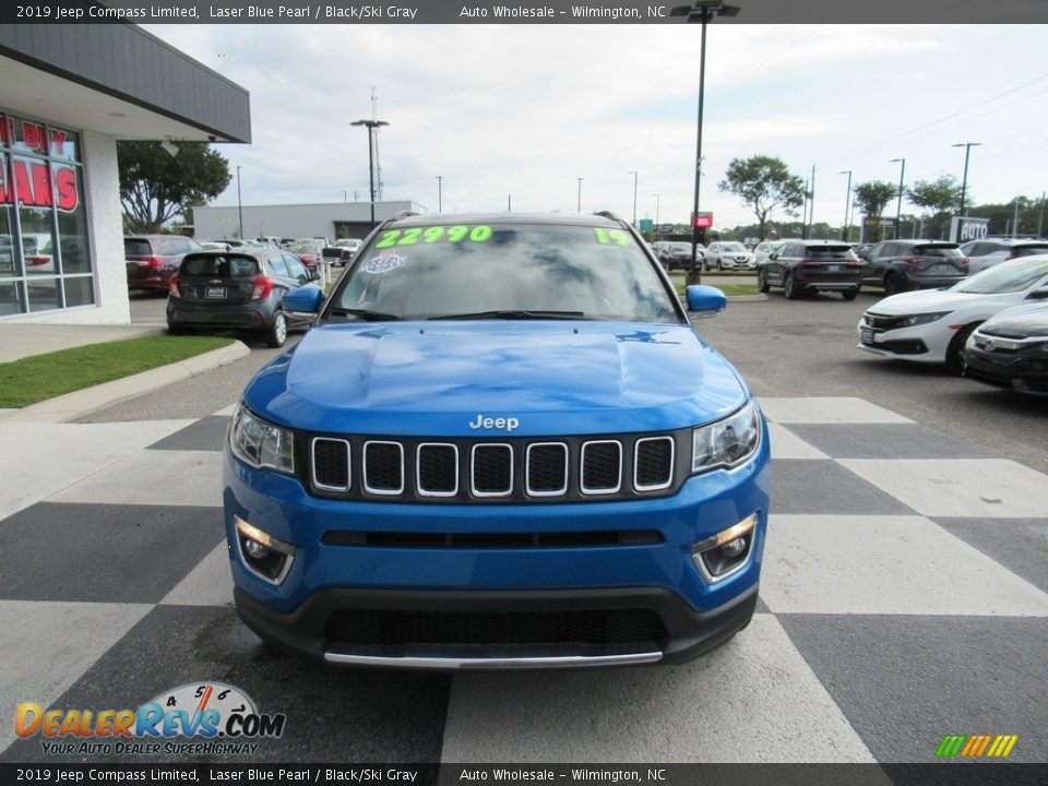2019 Jeep Compass Limited Laser Blue Pearl / Black/Ski Gray Photo #2