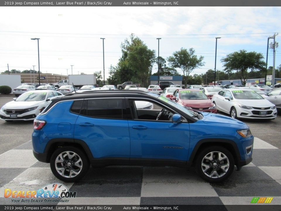 2019 Jeep Compass Limited Laser Blue Pearl / Black/Ski Gray Photo #3