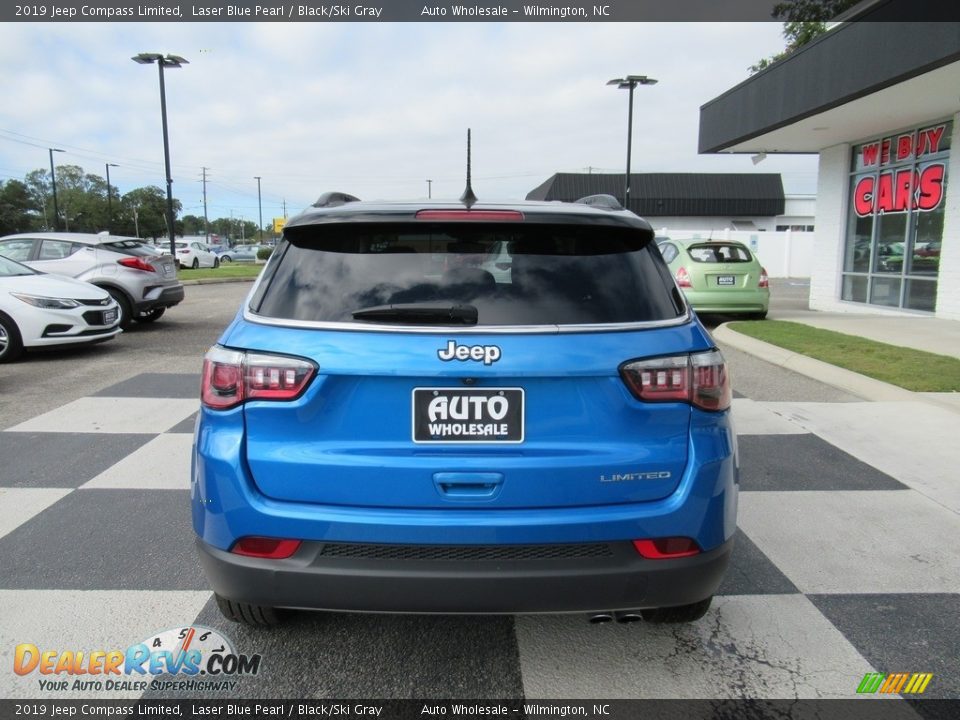 2019 Jeep Compass Limited Laser Blue Pearl / Black/Ski Gray Photo #4