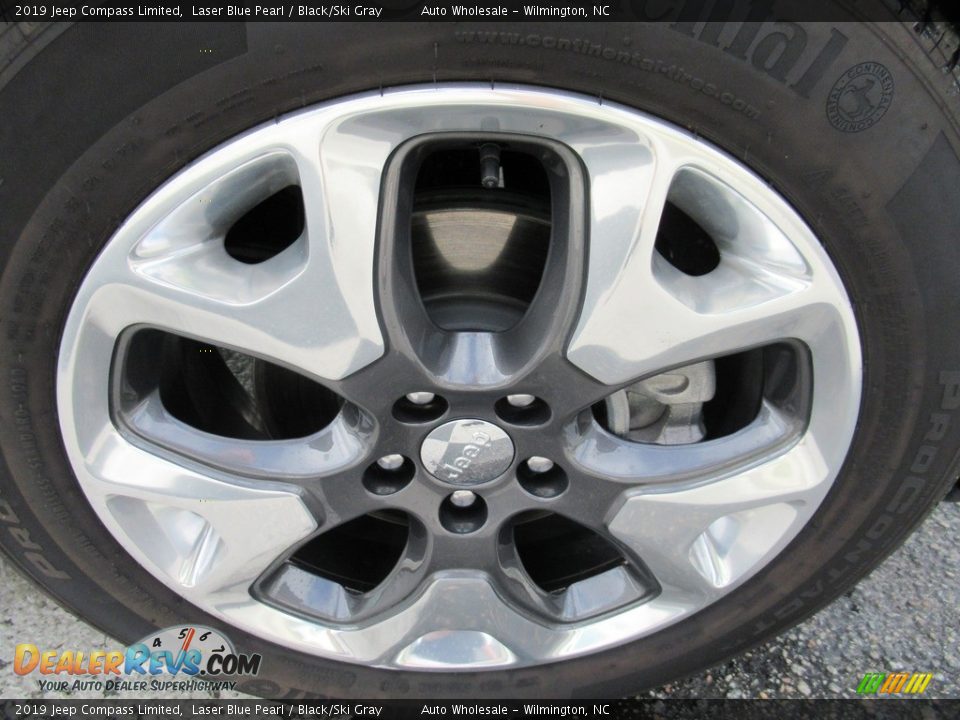 2019 Jeep Compass Limited Laser Blue Pearl / Black/Ski Gray Photo #7