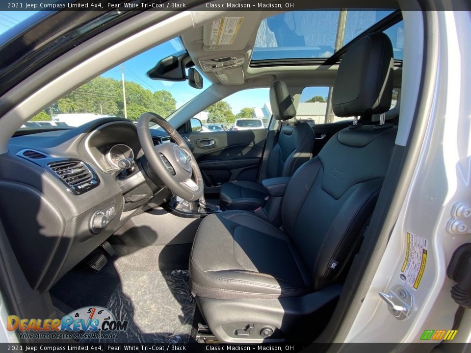 2021 Jeep Compass Limited 4x4 Pearl White Tri–Coat / Black Photo #2