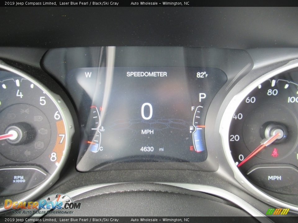 2019 Jeep Compass Limited Laser Blue Pearl / Black/Ski Gray Photo #15