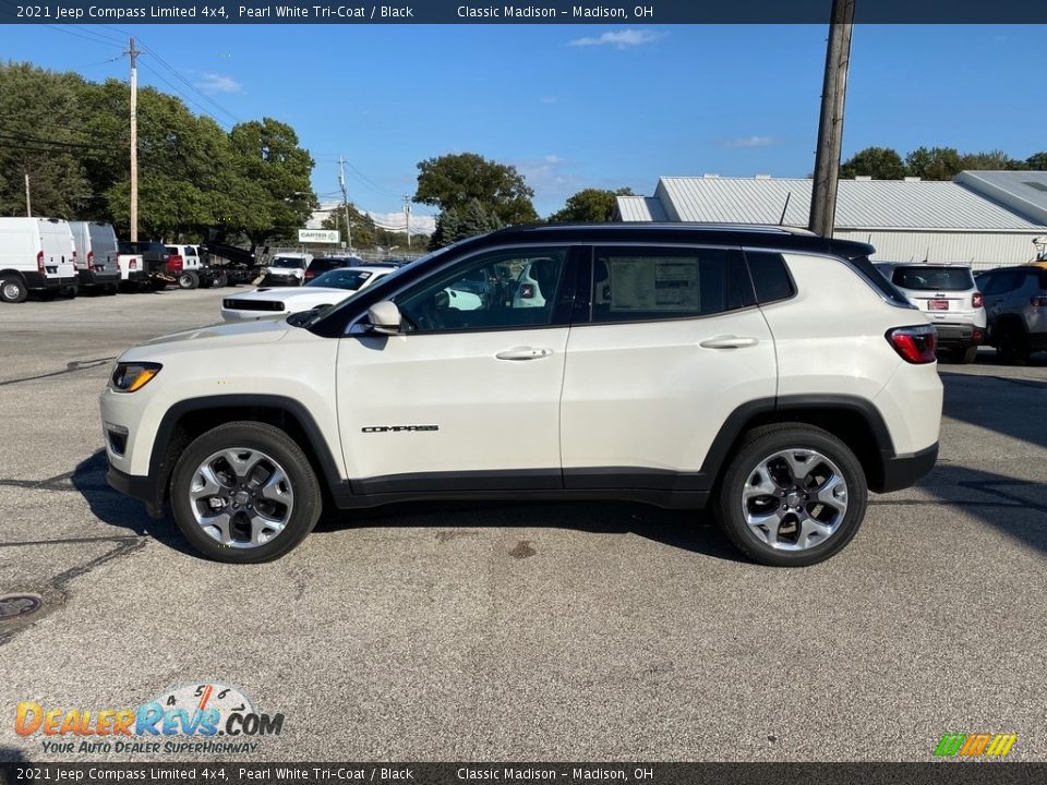 Pearl White Tri–Coat 2021 Jeep Compass Limited 4x4 Photo #8