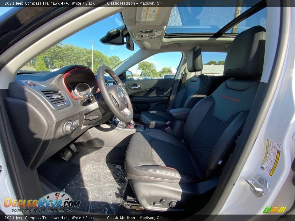 2021 Jeep Compass Trailhawk 4x4 White / Black Photo #2