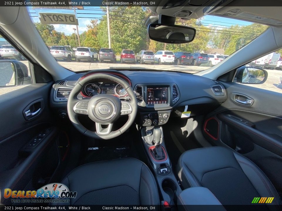 2021 Jeep Compass Trailhawk 4x4 White / Black Photo #4
