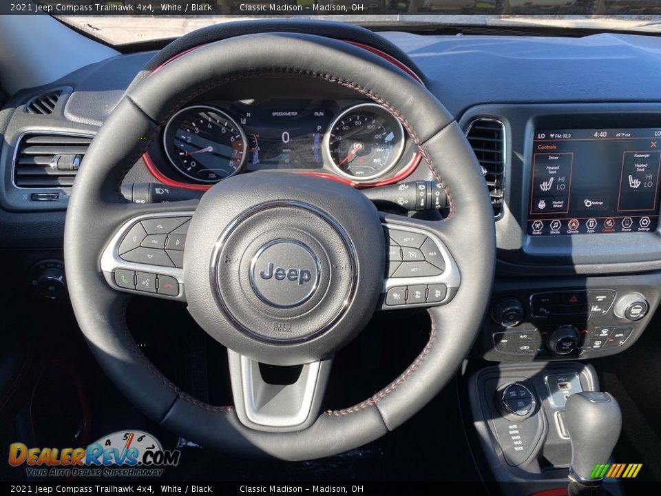 2021 Jeep Compass Trailhawk 4x4 White / Black Photo #5