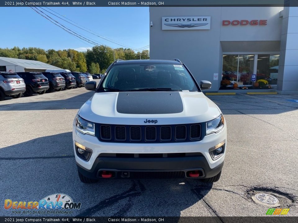 2021 Jeep Compass Trailhawk 4x4 White / Black Photo #7