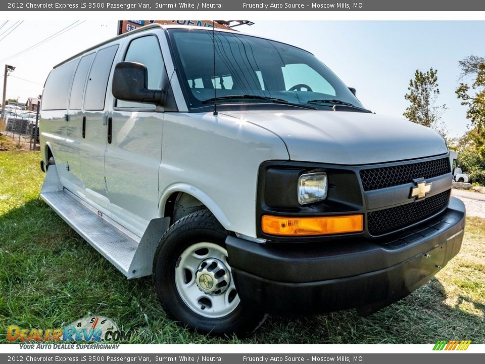 2012 Chevrolet Express LS 3500 Passenger Van Summit White / Neutral Photo #1