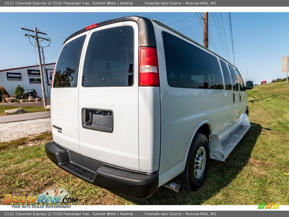 2012 Chevrolet Express LS 3500 Passenger Van Summit White / Neutral Photo #4