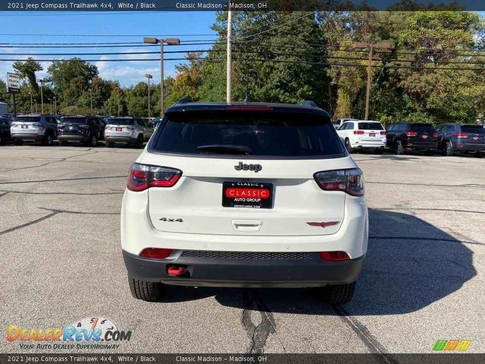 2021 Jeep Compass Trailhawk 4x4 White / Black Photo #10