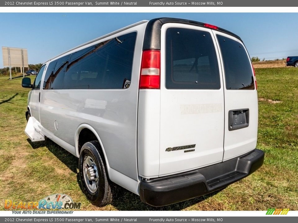 2012 Chevrolet Express LS 3500 Passenger Van Summit White / Neutral Photo #6