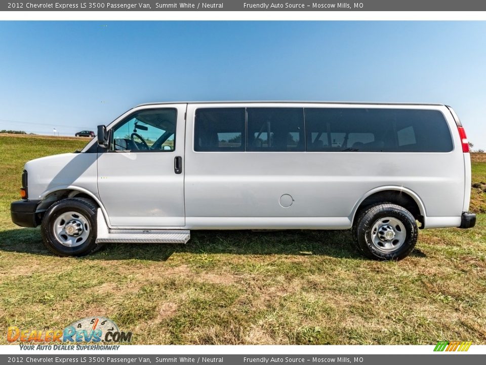 2012 Chevrolet Express LS 3500 Passenger Van Summit White / Neutral Photo #7