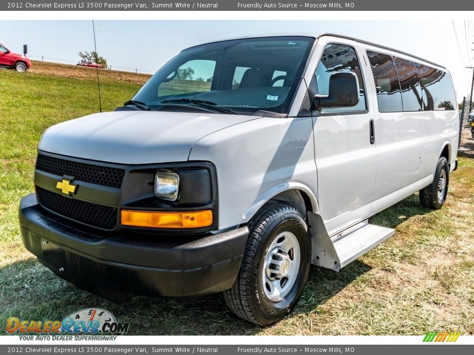 2012 Chevrolet Express LS 3500 Passenger Van Summit White / Neutral Photo #8