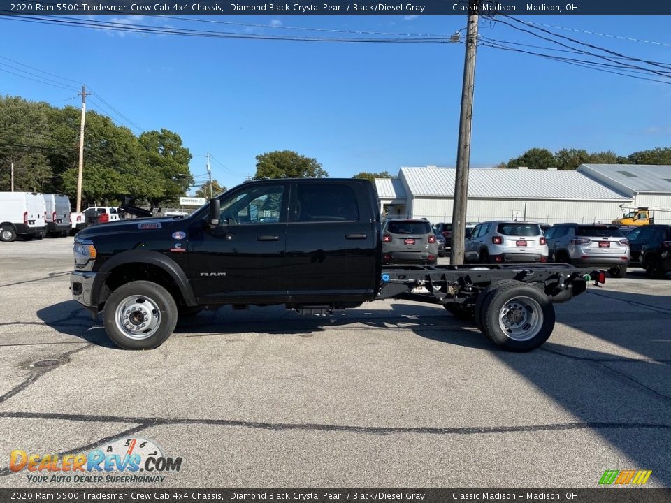 Diamond Black Crystal Pearl 2020 Ram 5500 Tradesman Crew Cab 4x4 Chassis Photo #8