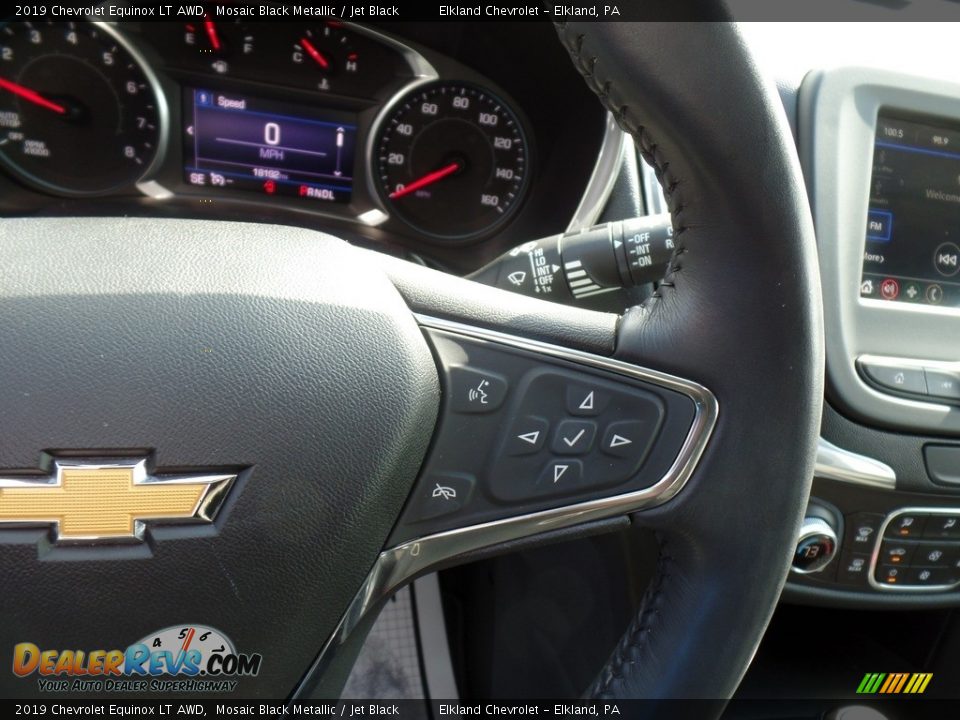 2019 Chevrolet Equinox LT AWD Mosaic Black Metallic / Jet Black Photo #19