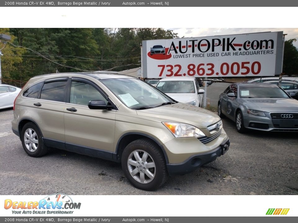 2008 Honda CR-V EX 4WD Borrego Beige Metallic / Ivory Photo #1