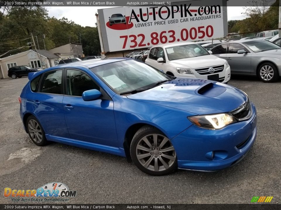 2009 Subaru Impreza WRX Wagon WR Blue Mica / Carbon Black Photo #1