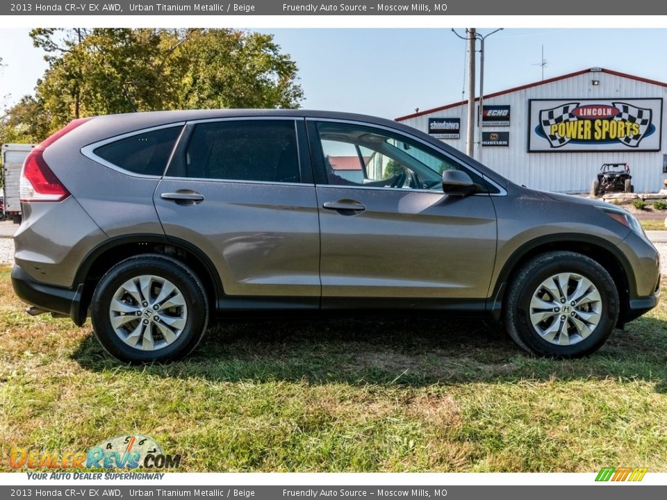 2013 Honda CR-V EX AWD Urban Titanium Metallic / Beige Photo #3