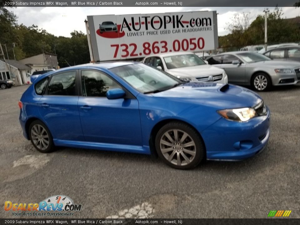 2009 Subaru Impreza WRX Wagon WR Blue Mica / Carbon Black Photo #2