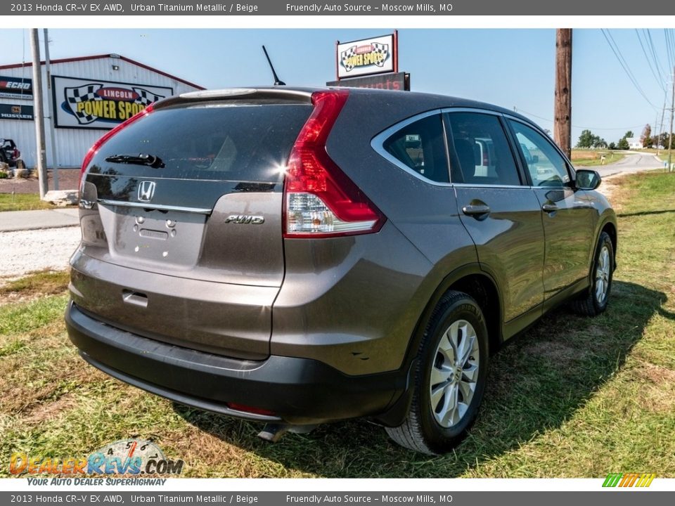 2013 Honda CR-V EX AWD Urban Titanium Metallic / Beige Photo #4