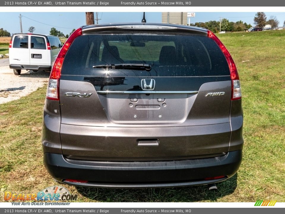 2013 Honda CR-V EX AWD Urban Titanium Metallic / Beige Photo #5