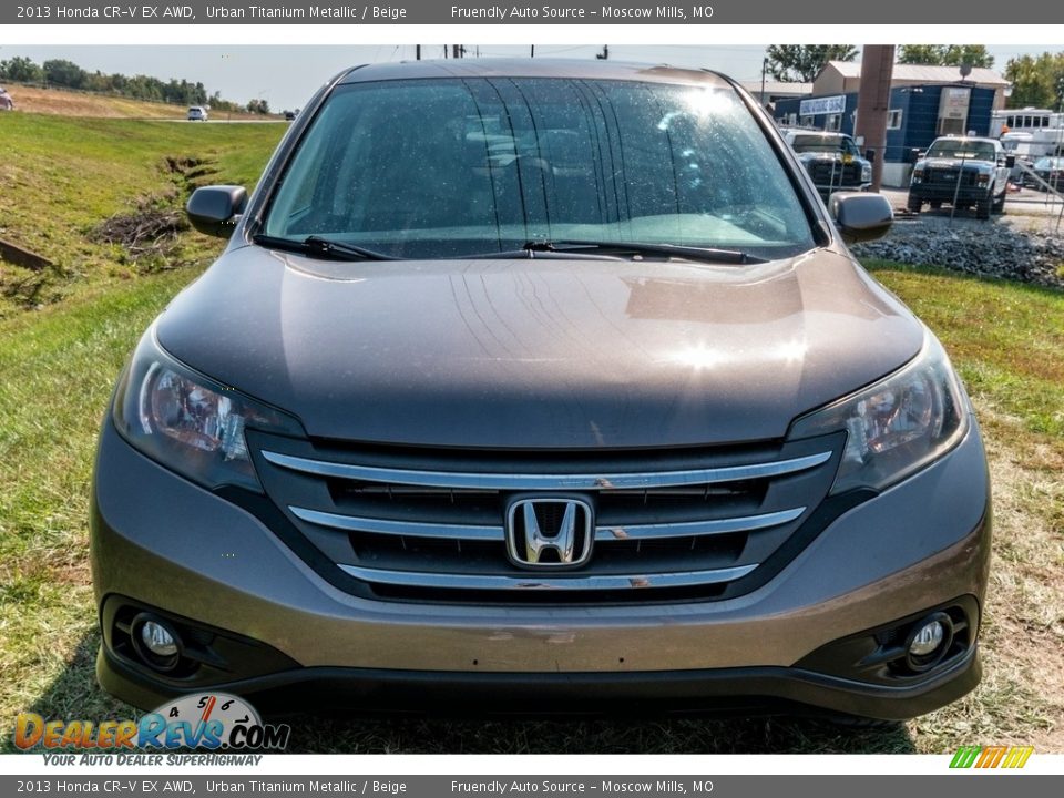 2013 Honda CR-V EX AWD Urban Titanium Metallic / Beige Photo #9