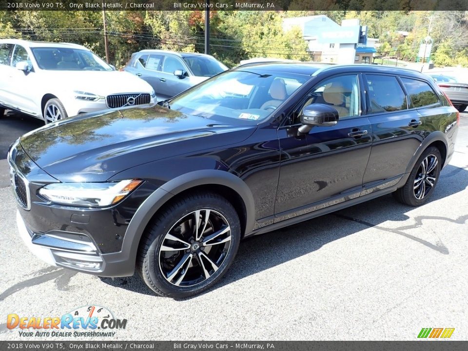 2018 Volvo V90 T5 Onyx Black Metallic / Charcoal Photo #8