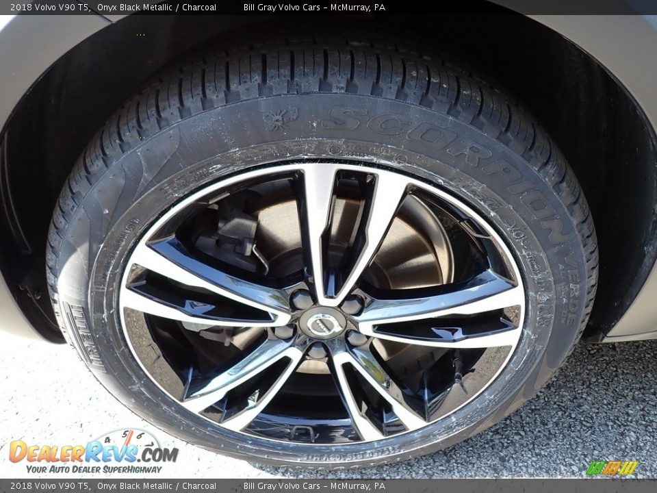 2018 Volvo V90 T5 Onyx Black Metallic / Charcoal Photo #9