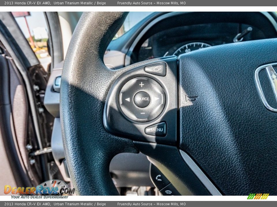 2013 Honda CR-V EX AWD Urban Titanium Metallic / Beige Photo #34
