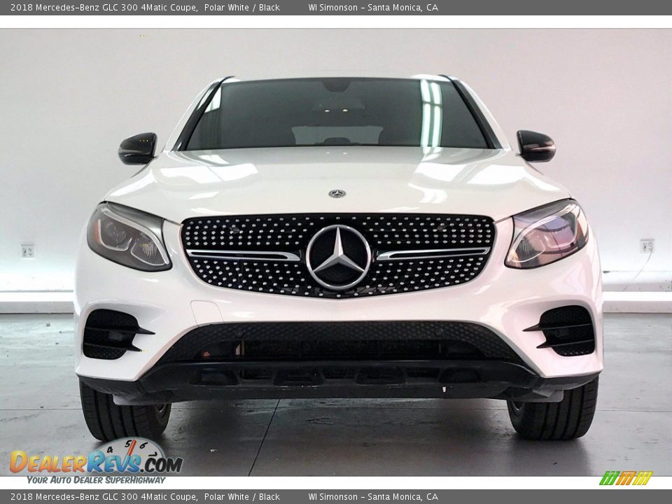 2018 Mercedes-Benz GLC 300 4Matic Coupe Polar White / Black Photo #2