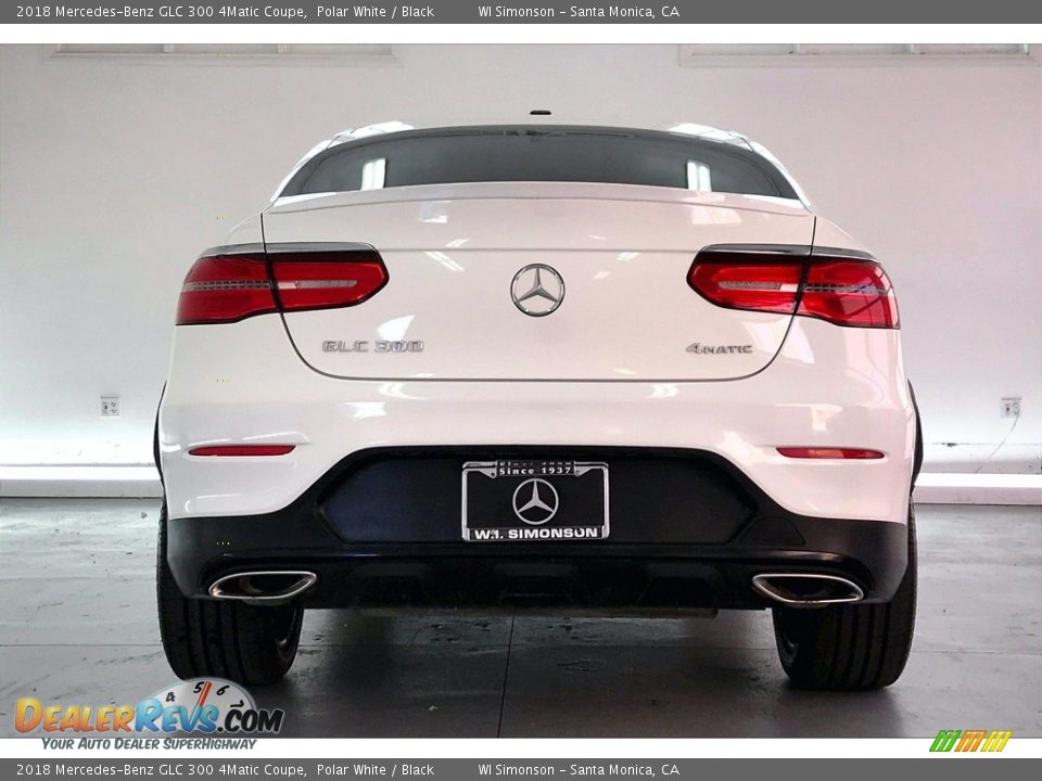 2018 Mercedes-Benz GLC 300 4Matic Coupe Polar White / Black Photo #3