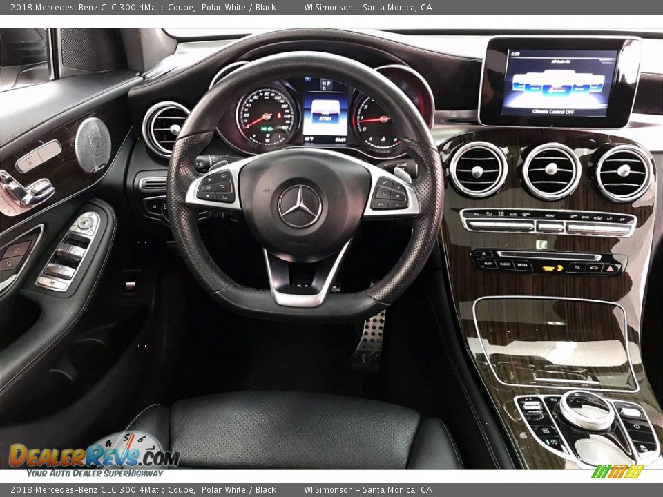 2018 Mercedes-Benz GLC 300 4Matic Coupe Polar White / Black Photo #4