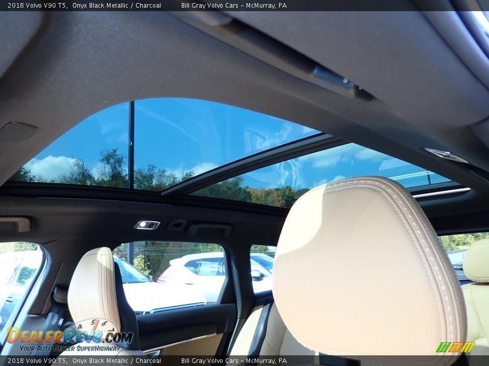 2018 Volvo V90 T5 Onyx Black Metallic / Charcoal Photo #18