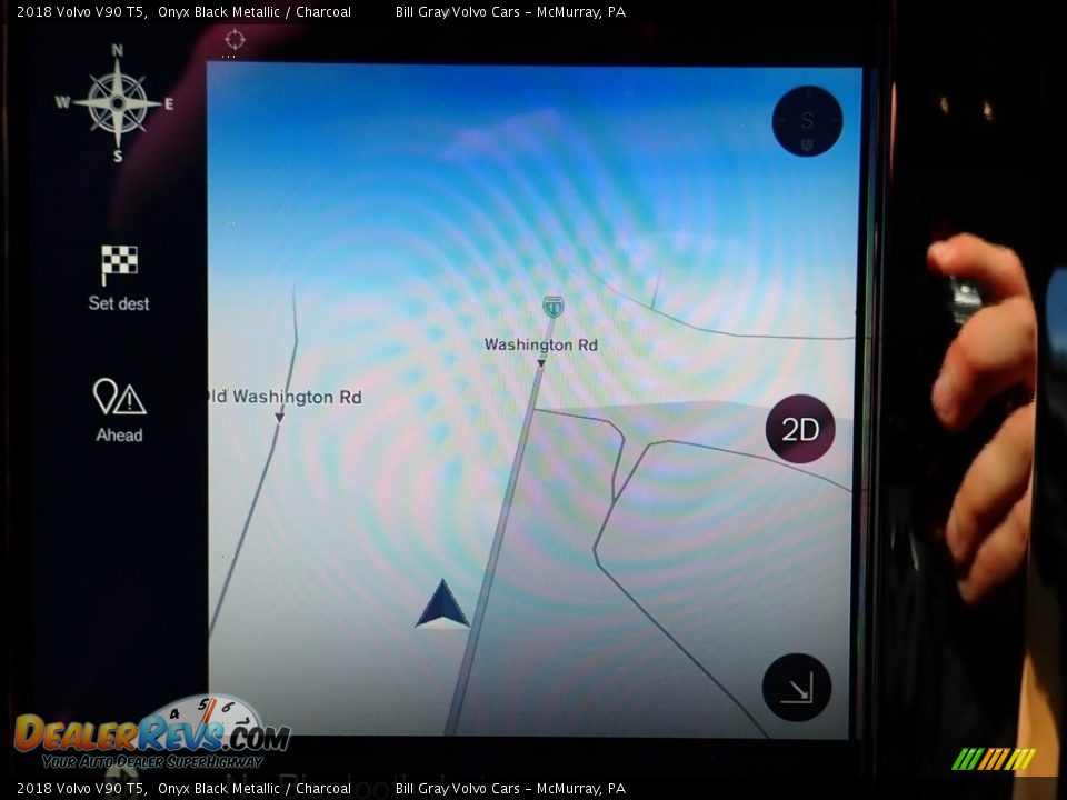 2018 Volvo V90 T5 Onyx Black Metallic / Charcoal Photo #22