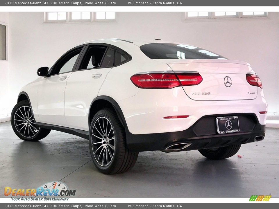 2018 Mercedes-Benz GLC 300 4Matic Coupe Polar White / Black Photo #10