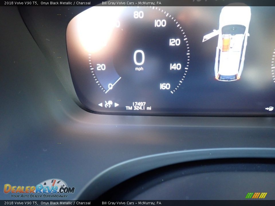 2018 Volvo V90 T5 Onyx Black Metallic / Charcoal Photo #25
