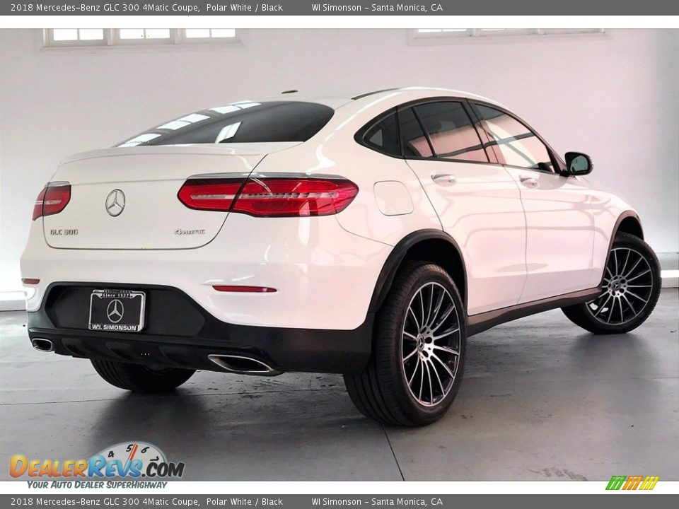 2018 Mercedes-Benz GLC 300 4Matic Coupe Polar White / Black Photo #13