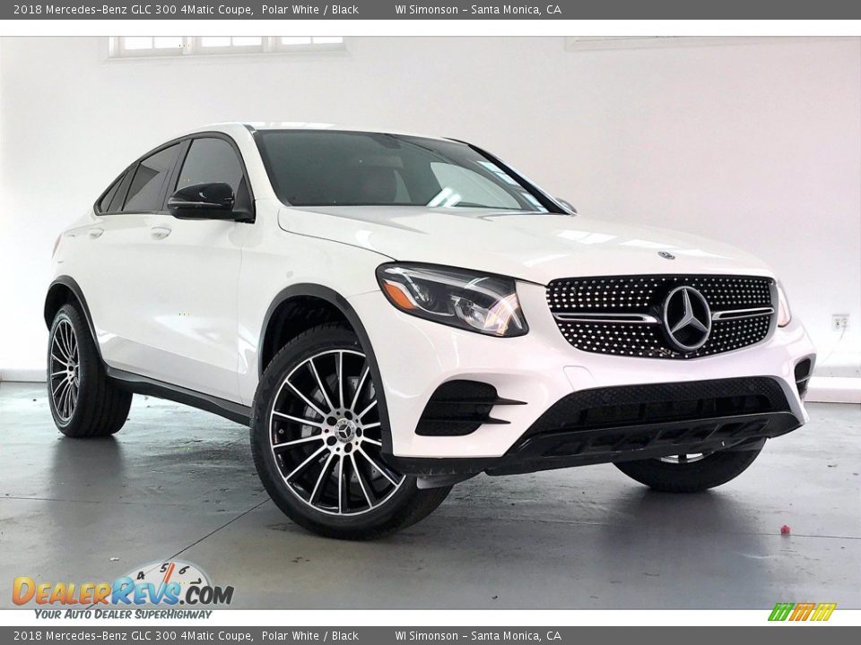 2018 Mercedes-Benz GLC 300 4Matic Coupe Polar White / Black Photo #34