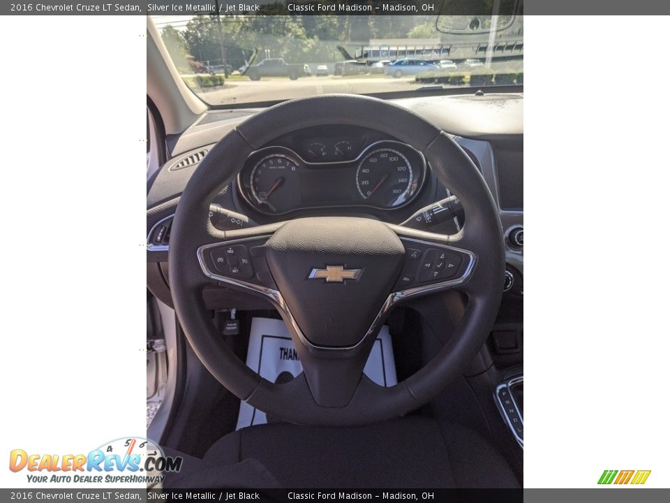 2016 Chevrolet Cruze LT Sedan Silver Ice Metallic / Jet Black Photo #9