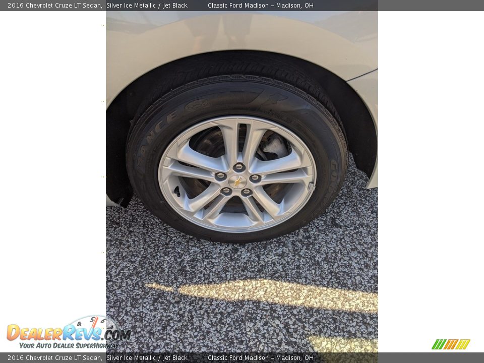 2016 Chevrolet Cruze LT Sedan Silver Ice Metallic / Jet Black Photo #15