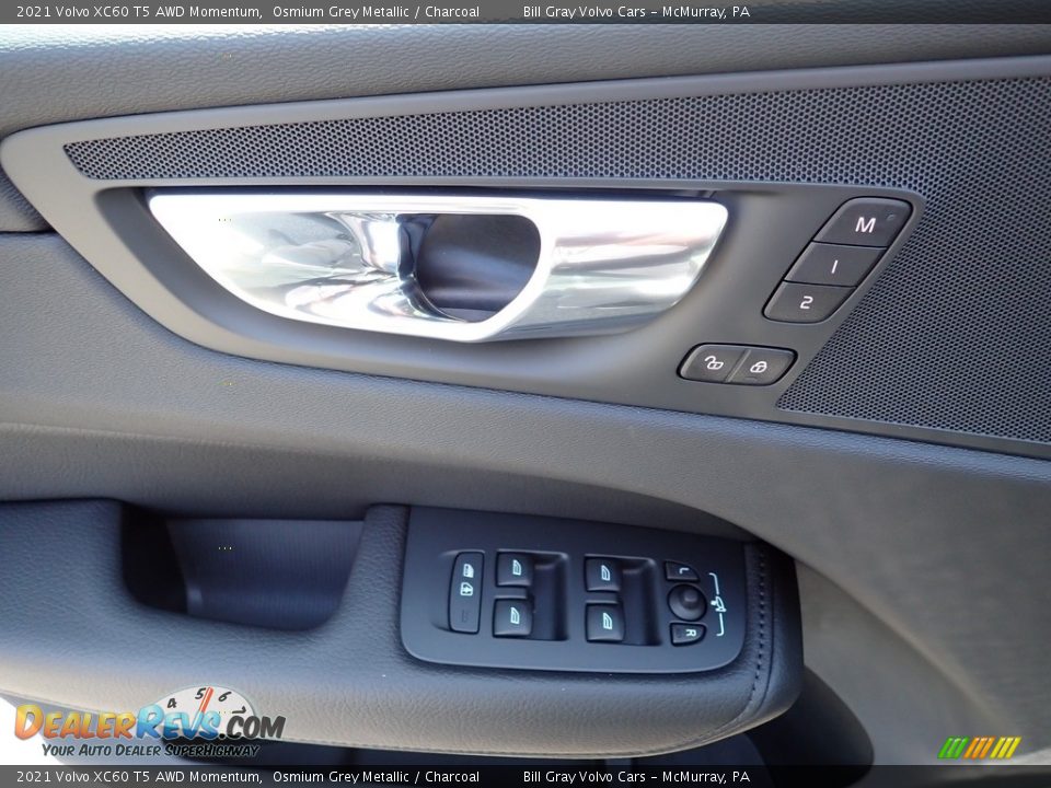 2021 Volvo XC60 T5 AWD Momentum Osmium Grey Metallic / Charcoal Photo #10