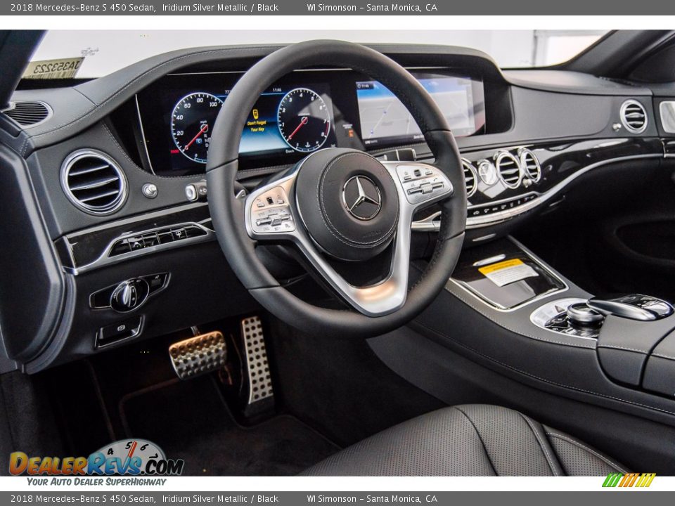 2018 Mercedes-Benz S 450 Sedan Iridium Silver Metallic / Black Photo #6